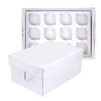 Caja rectangular para 12 cupcakes de 32 x 22 x 14 cm - PME