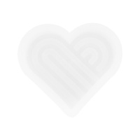 Molde de silicona blanda para velas Corazón de 10,5 x 2,5 cm - Artemio