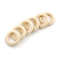 Anillo de madera de 4 cm - 6 unidades