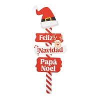 Cartel direcciones de Papá Noel