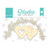 Chipboard Hasta el fin del mundo moto - Artis decor - 3 piezas