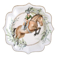 Platos de caballo con jinete de 21 cm - 10 unidades