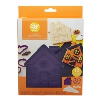 Kit para galletas de cortadores de Halloween de La casa encantada - 12 unidades