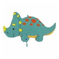 Globo de dinosaurio Triceratops de 91 cm - Grabo