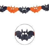 Guirnalda de murciélagos en dos colores de 3,00 m