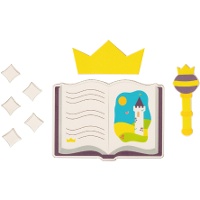 Decoración de azúcar 2D para tarta de cuento de hadas - 8 piezas