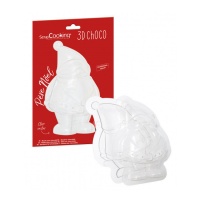 Molde 3D de Santa Claus para chocolate - Scrapcooking