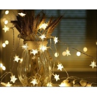 Guirnalda con luces led en forma de estrellas - 3 metros