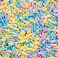 Sprinkles de fideos de colores pastel perlados de 100 gr - Decora