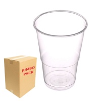 Vasos de 400 ml transparentes de plástico reutilizable - 960 unidades