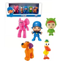 Set de figuras para tarta de Pocoyo - 6 Unidades