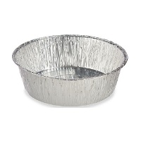 Envase de 25 x 25 x 7,5 cm desechable redondo - 2 unidades