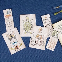 Kit de bordado marcador de páginas - Animales de Marie - DMC