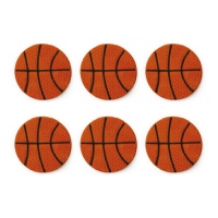 Figuras de azúcar de Baloncesto - Decora - 6 unidades