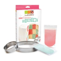 Kit para crear tartas damero de colores - Scrapcooking