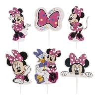 Toppers de papel para tarta de Minnie Mouse - Dekora - 30 unidades