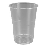 Vasos de 330 ml de plástico transparente - 15 unidades