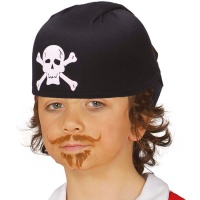 Sombrero pirata negro infantil de 47 cm