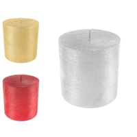 Vela de purpurina de 10 cm - 1 unidad
