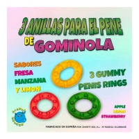 Gominola con forma de anillas para el pene