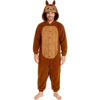 Disfraz de Labubu marrón oscuro para hombre