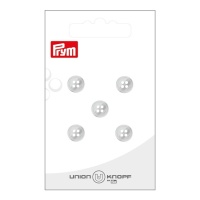 Botones grises degradados con 4 ojetes de 0,9 cm - Prym - 5 unidades