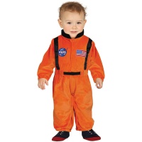 Disfraz de astronauta naranja para bebé