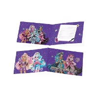 Invitaciones de Monster High - 6 unidades