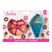 Cortadores de donas y helado - Decora - 2 unidades
