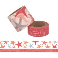 Washi tape de estrellas de mar y topos - 5 m