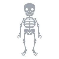 Troquel fino ZAG Halloween esqueleto