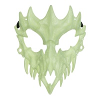 Máscara de calavera de animal fosforescente
