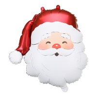 Globo de Papá Noel simpático de 42 x 43,5 cm - Partydeco