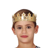 Corona de rey medieval infantil