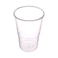 Vasos de 600 ml transparentes de plástico reutilizable - 6 unidades