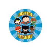 Platos de la Liga de la Justicia cómic de 23 cm - 8 unidades