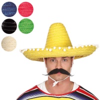 Sombrero de mejicano con borlas de 50 cm