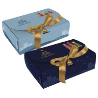 Caja regalo de Reyes magos con lazo - 1 unidad