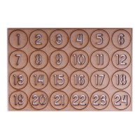Figuras de madera de números para calendario de adviento - Artis decor