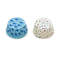 Cápsulas para cupcakes de ballenas azules - Decora - 36 unidades