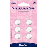 Fornitura para forrar botones de 15 mm - Hemline - 6 unidades