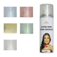 Spray glitter destellos de colores para el pelo