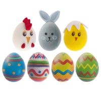 Figuras de azúcar de animales y huevos de Pascua - Dekora - 28 unidades