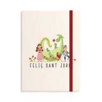 Libreta de Sant Jordi de 14,5 x 10,5 x 1,5 cm - 1 unidad