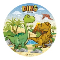 Oblea comestible de Dinosaurio de 15,5 cm