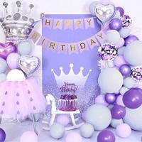 Kit de globos de cumpleaños de princesas - Monkey Business - 50 piezas