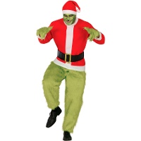 Disfraz de gruñon de la Navidad para adulto