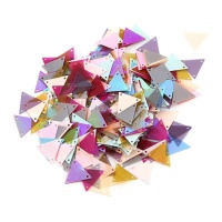 Lentejuelas de triángulos multicolor - 15 gr