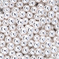 Sprinkles de perlas de 6 mm plateadas - Dekora - 500 gr