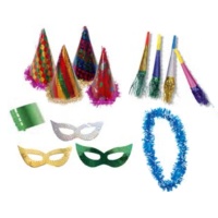 Bolsa de cotillón metalizada con sombrero de 20 cm - 1 unidad